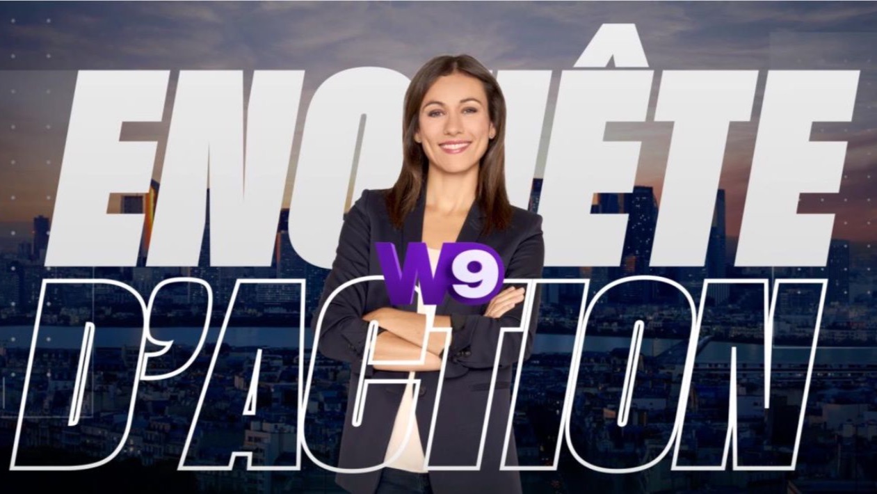 Titre enquête d'action W9 Titre enquête d'action W9 présentatrice émission reportage télévision française mixage postproduction son Soundlab Studios